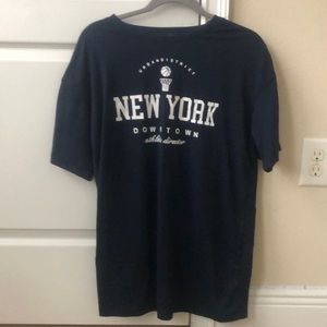 SHEIN Letter Graphic Drop Shoulder Tee